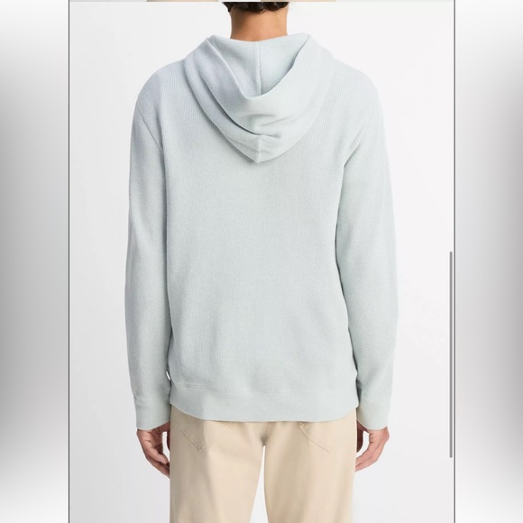 Vince Mouliné Pima Cotton Thermal Hoodie - Picture 4 of 10